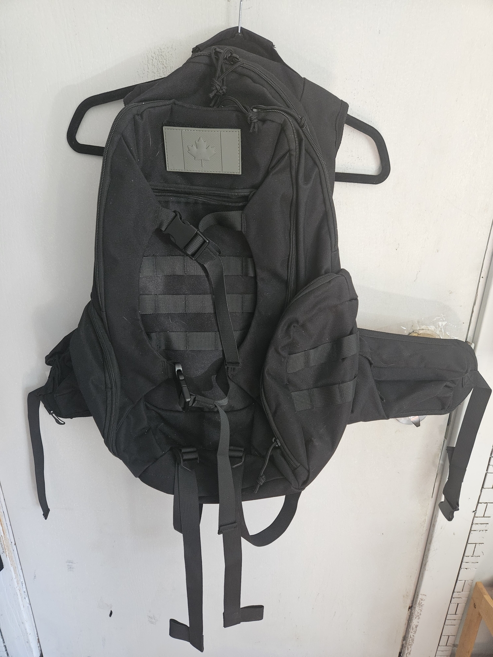 Men's Tactical Black Backpack - Durable Everyday Carry